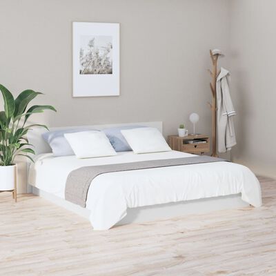 vidaXL Čelo postele biele 200x1,5x80 cm spracované drevo