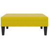 vidaXL 2-miestna rozkladacia pohovka a podnožka žlt&aacute; zamat