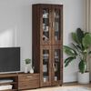 vidaXL Highboard FLORIN Hned&yacute; dub 60 x 35 x 182 cm Kompozitn&eacute; drevo