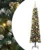 vidaXL Umel&yacute; vianočn&yacute; stromček Zelen&aacute; 180 cm PVC, plast a oceľ