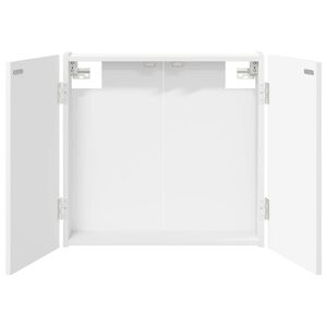 vidaXL Skriňa na terč Biela 56 x 12 x 53,5 cm Kompozitn&eacute; drevo