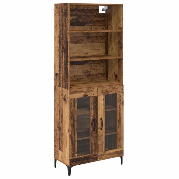 vidaXL Highboard Star&eacute; drevo 69,5 x 34 x 180 cm Kompozitn&eacute; drevo