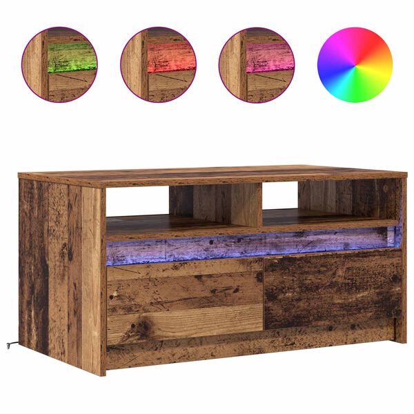 vidaXL Konferenčn&yacute; stol&iacute;k Star&eacute; drevo 90 x 50 x 45 cm Kompozitn&eacute; drevo