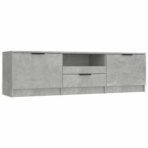 vidaXL TV stol&iacute;k bet&oacute;nov&yacute; siv&yacute; 140x35x40 cm spracovan&eacute; drevo