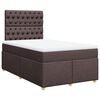 vidaXL Boxspring posteľ s matracom tmavohned&aacute; 120x190 cm l&aacute;tka