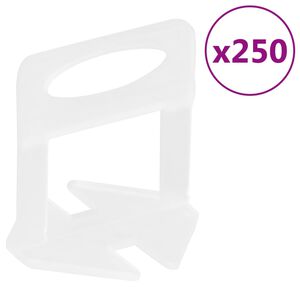 vidaXL Podložky na vyrovn&aacute;vanie dlažd&iacute;c 250 ks 1 mm