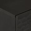vidaXL Príručná skrinka, čierna 60x33x75 cm, mangový masív