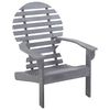 vidaXL Stolička Adirondack, ak&aacute;ciov&yacute; mas&iacute;v, siv&aacute;