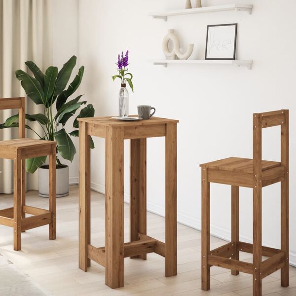 vidaXL Barový stôl dub artisian 51x50x103,5 cm kompozitné drevo