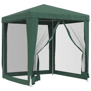 vidaXL P&aacute;rty stan so 4 sieťkovan&yacute;mi bočn&yacute;mi stenami zelen&yacute; 2x2 m HDPE