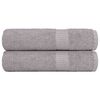 vidaXL Osu&scaron;ky do k&uacute;peľne FROGN 2 ks siv&eacute; 100x150 cm 360 g/m&sup2;