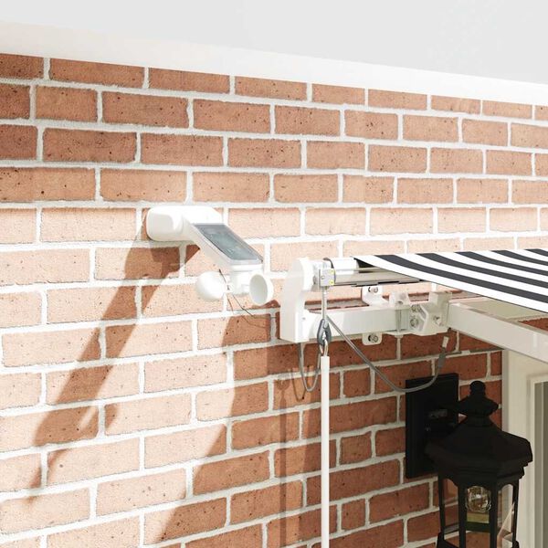 vidaXL Automaticky zaťahovacia mark&iacute;za LED antracit a biela 400x300 cm