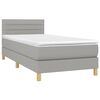 vidaXL Boxspring posteľ s matracom bledosiv&yacute; 100x200 cm l&aacute;tka