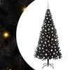 vidaXL Vianočn&yacute; stromček Čierna 240 cm PVC