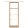 vidaXL Posuvné dvere ORKDAL Prírodná 83 x 232 cm
