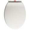 vidaXL WC sedadlo, pomal&eacute; skl&aacute;panie, r&yacute;chloup&iacute;nacie, svetlosiv&eacute;,ov&aacute;lne