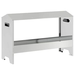 vidaXL Krmn&aacute; žľab pre slede Strieborn&aacute; 81 x 32 x 53,5 cm