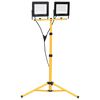 vidaXL LED reflektor so stat&iacute;vom 2x100 W tepl&eacute; biele svetlo