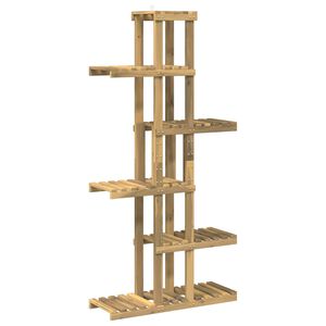 vidaXL Stojan na rastliny Biela 68 x 23,5 x 140 cm