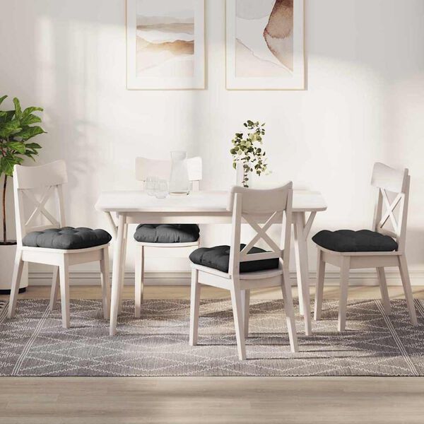 vidaXL Vank&uacute;&scaron;e na sedenie 4 pcs Tmavo &scaron;ed&aacute; 45 x 45 cm