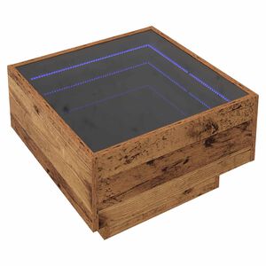 vidaXL Konferenčn&yacute; stol&iacute;k Star&eacute; drevo 50 x 50 x 30 cm