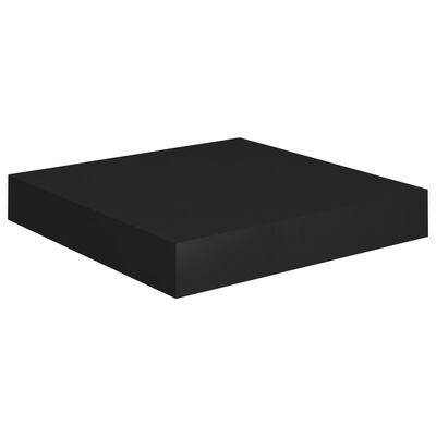 vidaXL Plávajúca nástenná polica, čierna 23x23,5x3,8 cm, MDF