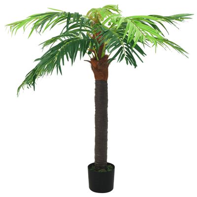 vidaXL Umelá palma Phoenix s kvetináčom 190 cm zelená
