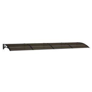 vidaXL Strie&scaron;ka na dvere čierna 400x100 cm polykarbon&aacute;t