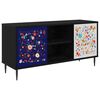 vidaXL TV skrinka MAINZ 102 x 33 x 51 cm Čierny dub Kompozitn&eacute; drevo