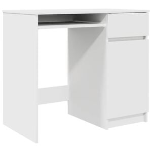 vidaXL St&ocirc;l biely 86x49x76 cm kompozitn&eacute; drevo