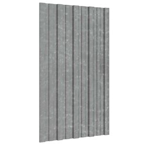 vidaXL Stre&scaron;n&yacute; panel 12 ks Strieborn&aacute; 80 x 45 cm Pozinkovan&aacute; oceľ