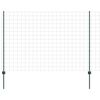 vidaXL Euro oplotenie s pilierom 10 x 1,6 m PVC potiahnut&aacute; oceľ Zelen&aacute;