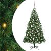 vidaXL Umel&yacute; vianočn&yacute; stromček Zelen&aacute; 180 cm PVC a Oceľ a Plast
