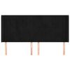 vidaXL Čelo postele so z&aacute;hybmi čierne 163x16x118/128 cm zamat