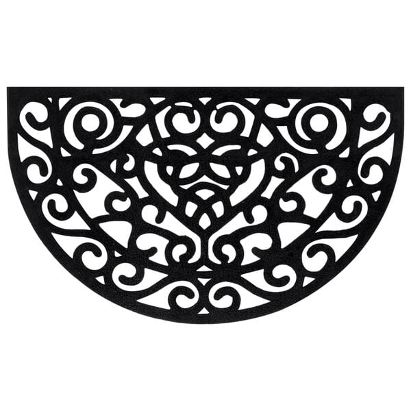 vidaXL Rohožka pred dvere, okr&uacute;hla 45x75 cm, guma