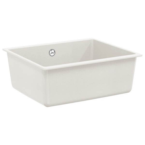 vidaXL Drez Biela 530 x 460 mm 80% Kv&aacute;rc a 20% Živica