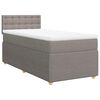 vidaXL Posteľn&yacute; r&aacute;m boxspring s matracom sivohned&yacute; 90x190 cm l&aacute;tka