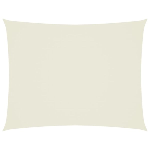 vidaXL Tieniaca plachta, oxford, obdĺžniková 3x4 m, krémová