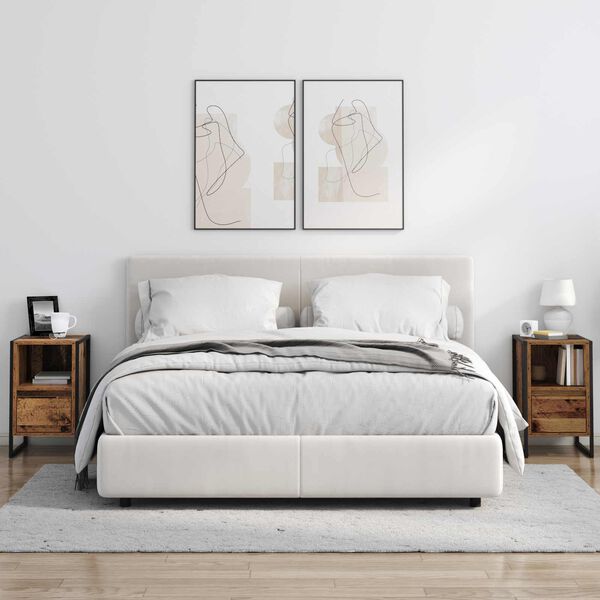 vidaXL Nočn&yacute; stol&iacute;k Star&eacute; drevo 39,5 x 30 x 50 cm Kompozitn&eacute; drevo