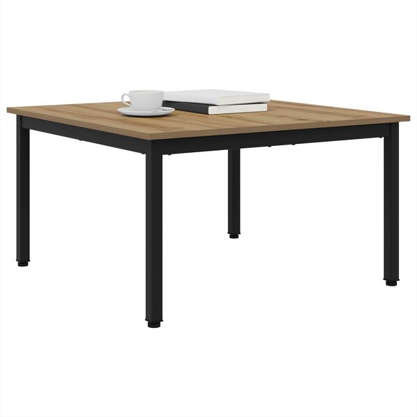 vidaXL Konferenčn&yacute; stol&iacute;k Remeseln&iacute;cky dub 80 x 80 x 45 cm