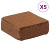 vidaXL Tehly kokosov&eacute;ho vl&aacute;kna 5 ks 5 kg každ&aacute; 25 kg celkom