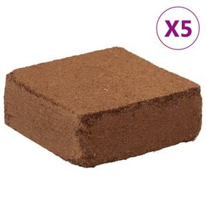 vidaXL Tehly kokosov&eacute;ho vl&aacute;kna 5 ks 5 kg každ&aacute; 25 kg celkom