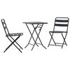 vidaXL Z&aacute;hradn&yacute; bistro set 3 ks Antracit Oceľ