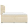 vidaXL Boxspring posteľ s matracom kr&eacute;mov&aacute; 200x200 cm l&aacute;tka