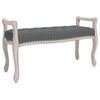 vidaXL Lavička tmavosiv&aacute; 110x45x60 cm l&aacute;tka