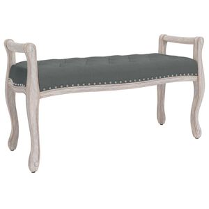 vidaXL Lavička tmavosiv&aacute; 110x45x60 cm l&aacute;tka