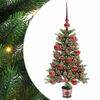 vidaXL Vianočn&yacute; stromček s 150 LED-i so stojanom Zelen&aacute; 90 cm PE