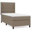 vidaXL Boxspring posteľ s matracom sivohned&yacute; 100x200 cm l&aacute;tka