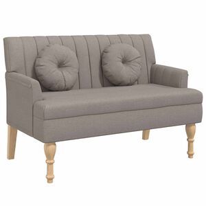 vidaXL Lavička s vank&uacute;&scaron;mi sivohned&aacute; 113x64,5x75,5 cm l&aacute;tka