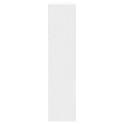 vidaXL Botník biely 60x21x87,5 cm kompozitné drevo